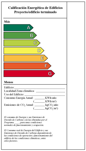 Registro de Certificados de Eficiencia Energética en Edificios Existentes