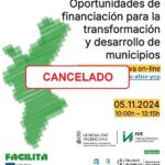 CANCELADO / Jornada «Oportunidades de financiación para la transformación y desarrollo de municipios»